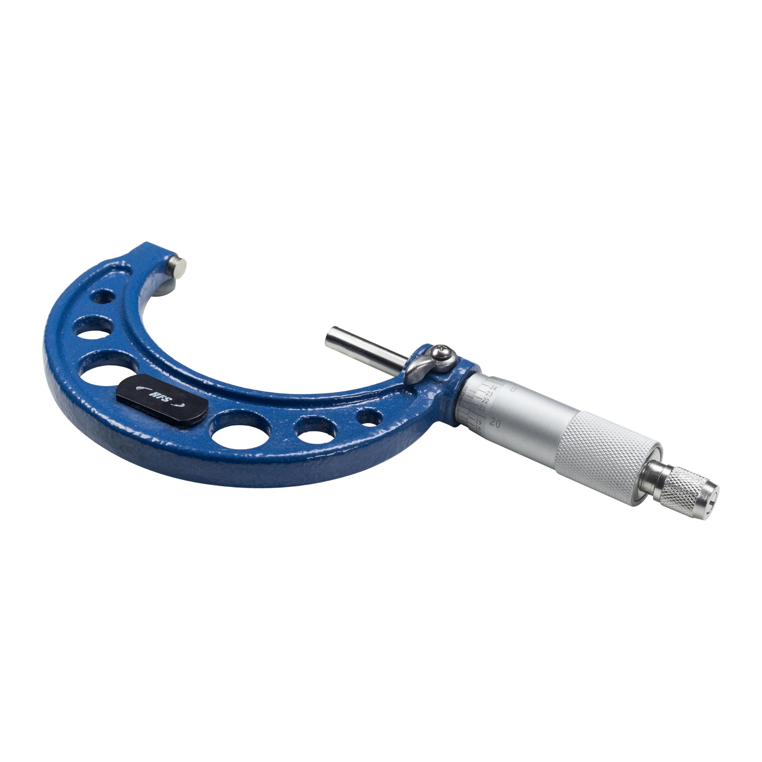 HFS(R) 2-3" Outside Micrometer with 0.0001" Accuracy, Carbide Anvil and Laser-Etched Scale - Image 7