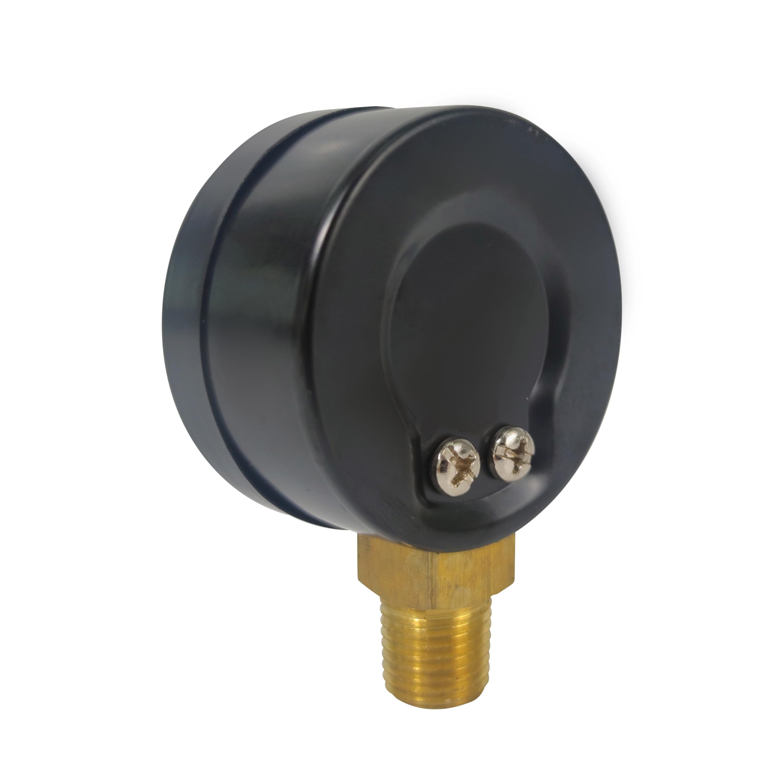 HFS(R) -30 inHg-0 PSI Dry Utility Vacuum Pressure Gauge, Blk.Steel 1/4" NPT Lower Mount, PSI and Bar Dual Scale - Image 3
