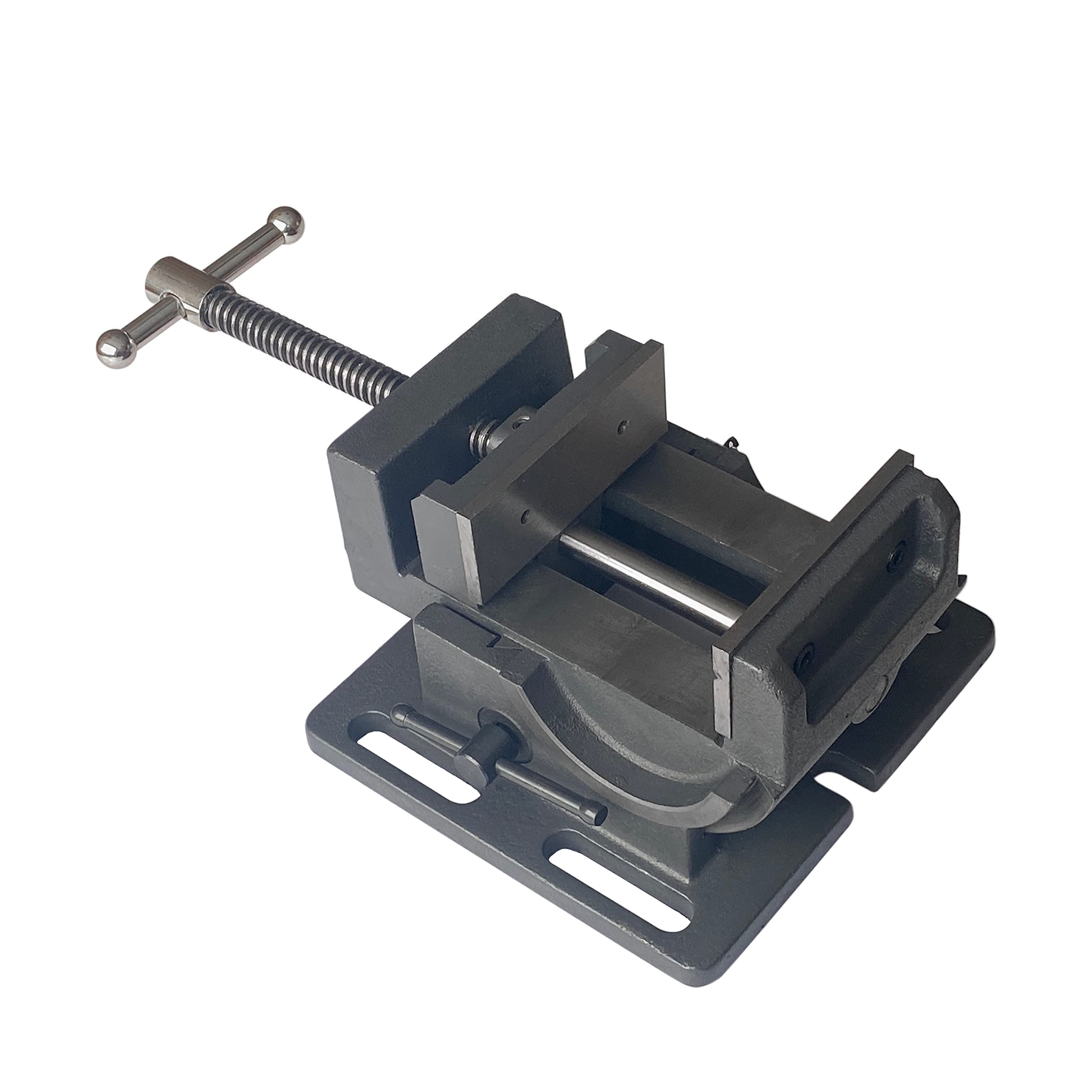HFS(R) 4-Inch Cast Iron Tilt Angle Drill Press Vise for Drilling, Tapping and Reaming with Angle Settings，4" Jaw Width - Image 5