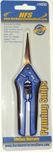 HFS(R) Gardening Scissor Pruner Shear Leaf Trimmer Straight Blade Stainless Steel Micro-Tip Pruning Snip, 6.5" (5pcs) - Image 8