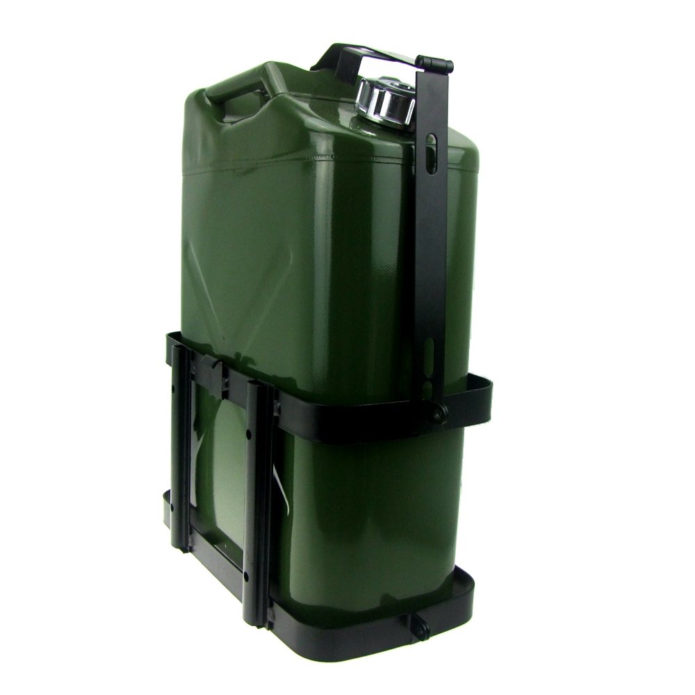 HFS (R) Metal Gas Can Holder with Locking Clasp - Fits 5 Gallon Cans - for American Jeeps and Outdoor Activities - Image 5