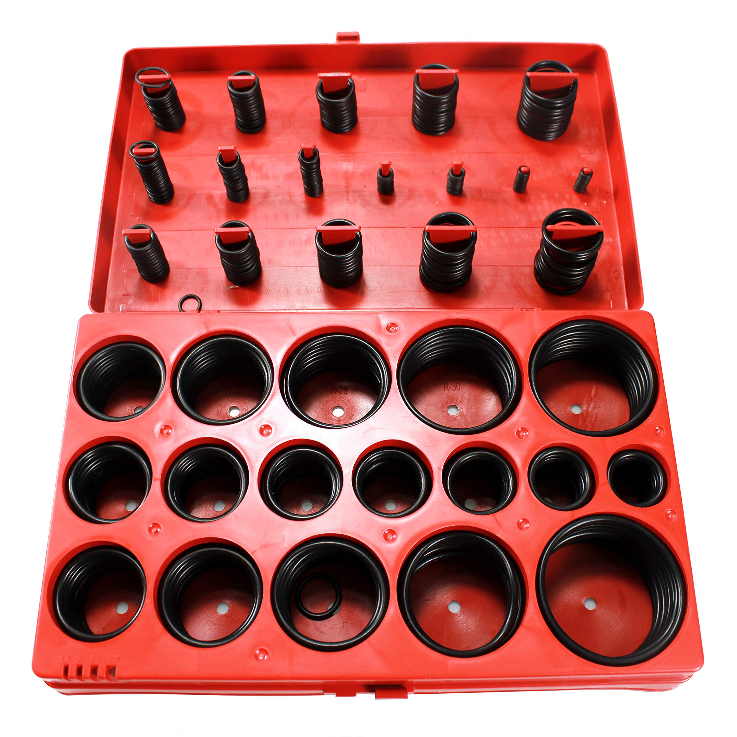 HFS(R) Rubber O-Ring Assortment Kit 407 PCS Automotive Seal Rubber Gasket Universal Replacement O-Rings (SAE) - Image 8